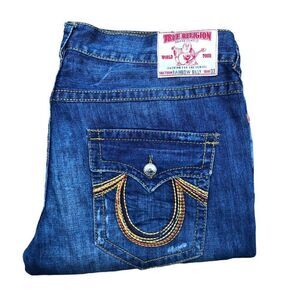 True Religion Jeans Size 40 BILLY RAINBOW Blue